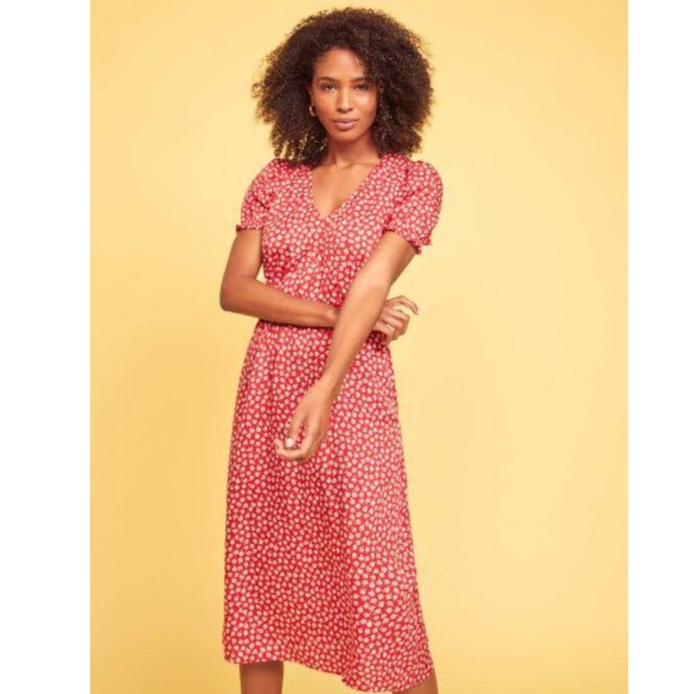 Reformation Lou Lou Dress in Cassie Floral Print XS